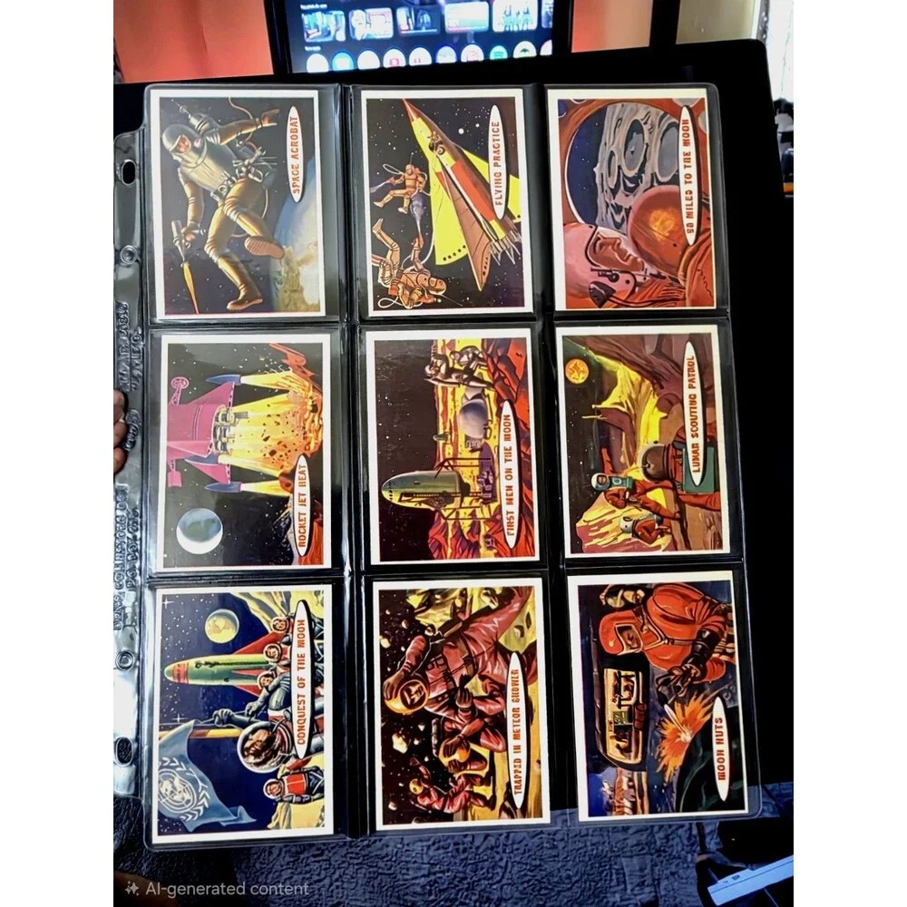1957 Topps Space Cards Target Moon Vintage Sci-Fi Trading Card Lot Original